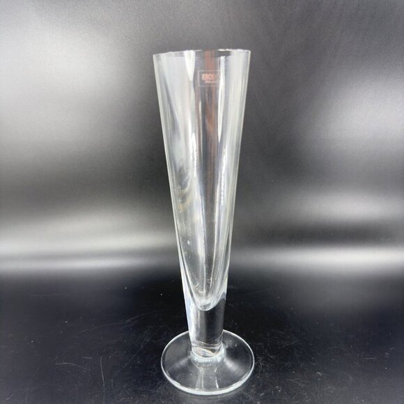 Krosno Clear Heart Shaped Crystal Glass Vase Made In Poland Glass Vase Vintage - Picture 12 of 14